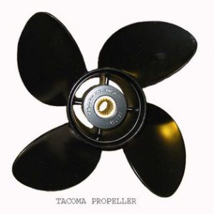 Volvo Penta SX 3587523 14 1/4 x  19 Aluminum 4-Blade Left Hand Propeller