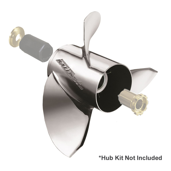 Michigan Ballistic 14 3/4 X 17 LH 3-Blade Stainless Steel Propeller 937517