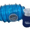 Red and Blue Tow-Behind-Boat Ice Cream Makers side by side