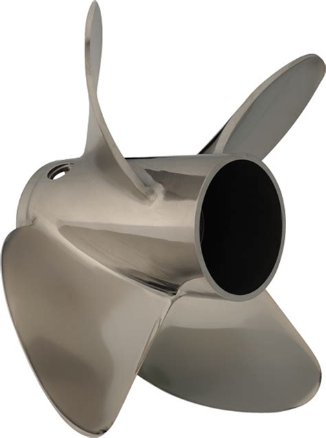 Stainless steel propeller with vent holes