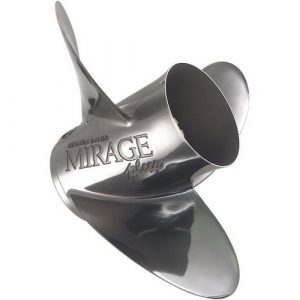 Mirage Plus 15 1/2 X 17 LH 3-Blade Stainless Steel Propeller 48-90159A46 N.O.S.