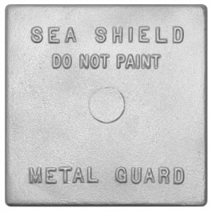 Sea Shield Marine Solid Plate Anodes 1/2" x 6" x 6" (ZPN-6)