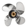 POWERTECH SWC 3 and 4 Blade Stainless Steel Propeller for 40-60HP Outboard Motors - Image 2