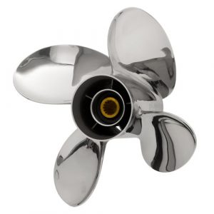 POWERTECH PFO 4 Blade Stainless Steel Propeller for 70-140HP Outboard Motors.