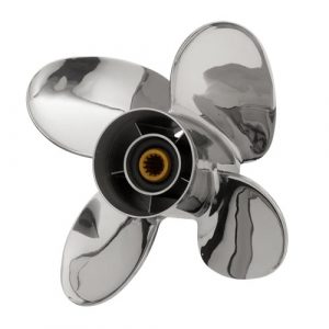 POWERTECH PFS 4 Blade Stainless Steel Propeller for 70-140HP Outboard Motors.