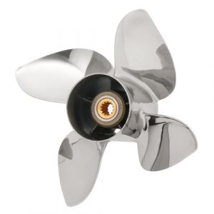 POWERTECH RXB 4 Blade Stainless Steel Propeller for 70-140HP Outboard Motors.