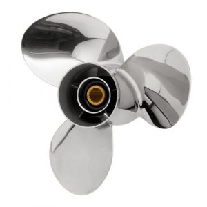 POWERTECH WBH 3 Blade Stainless Steel Propeller for 70-140HP Outboard Motors.