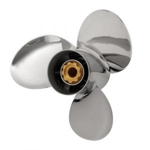 POWERTECH WBX 3 Blade Stainless Steel Propeller for 70-140HP Outboard Motors.